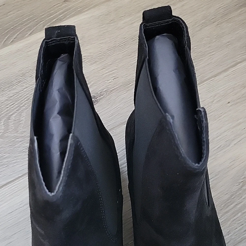 Splendid Womens' LUA Black Suede Ankle Boots Block Heel Size 11M NIB